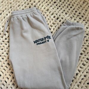 White Fox Boutique Light Gray Joggers